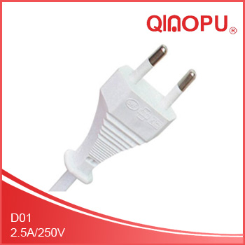 EU regulations two-wire power cord,VDE approved plug,two core plug,VDE power cord